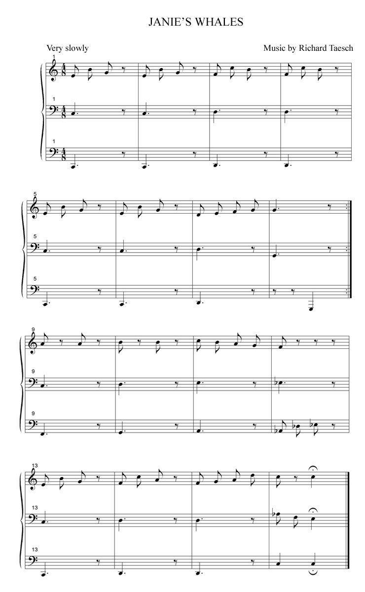 Janie's Whales music